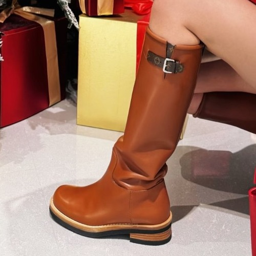 LOUIS VUITTON 루이비통 LV 바이커 레더 롱부츠