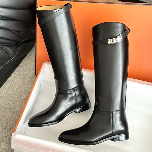HERMES 에르메스 켈리 버클 레더 롱 라이딩부츠