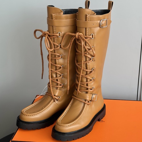 HERMES 에르메스 랜드 레이스업 롱부츠