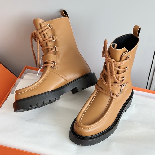 HERMES 에르메스 랜드 스웨이드 레이스업 앵클부츠