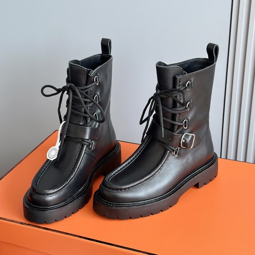 HERMES 에르메스 랜드 스웨이드 레이스업 앵클부츠