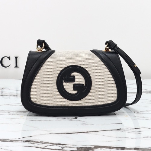 Gucci Blondie Leather Shoulder Bag 815700 구찌 블론디 레더 숄더백 블랙엣지 21cm