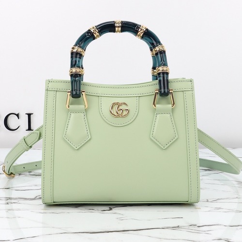 Gucci 구찌 뱀부 핸들 미니 토트백 페이턴트 레더 포레스트 그린 GHW 20cm