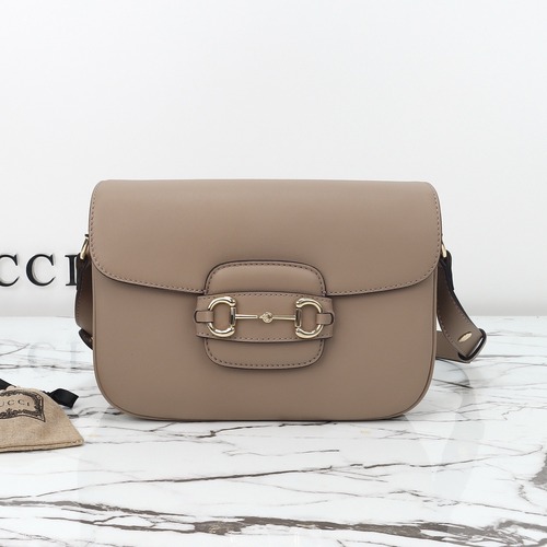 Gucci 구찌 홀스빗 레더 크로스백 포레스트 그린 골드 하드웨어 26cm