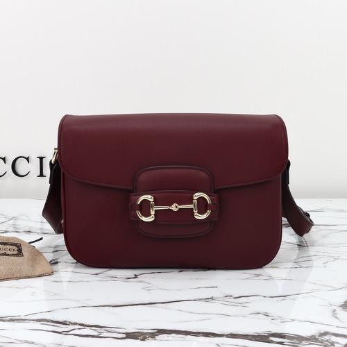 Gucci 구찌 홀스빗 레더 크로스백 포레스트 그린 골드 하드웨어 26cm