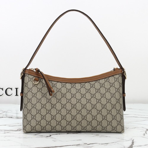 Gucci 구찌 GG 수프림 캔버스 스몰 숄더백 베이지 브라운 30cm