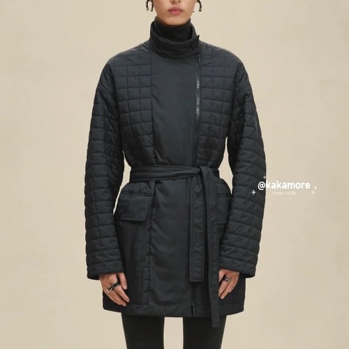 Hermes 에르메스 퀼팅 벨티드 패딩 코트