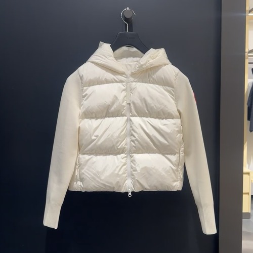 Canada Goose 캐나다구스 HyBridge 니트 패널 다운 후드 집업 6507WT