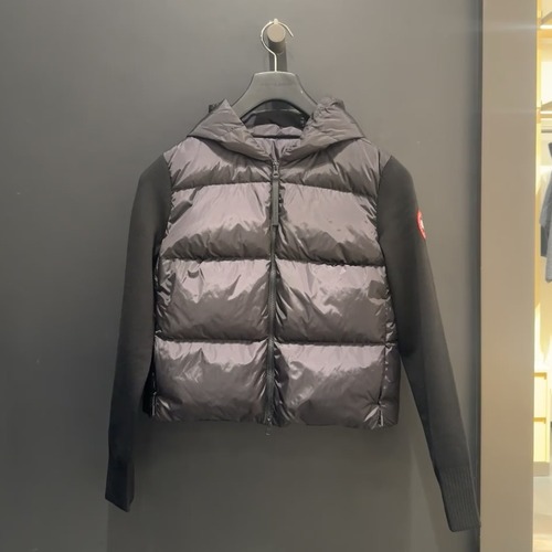 Canada Goose 캐나다구스 HyBridge 니트 패널 다운 후드 집업 6507WT