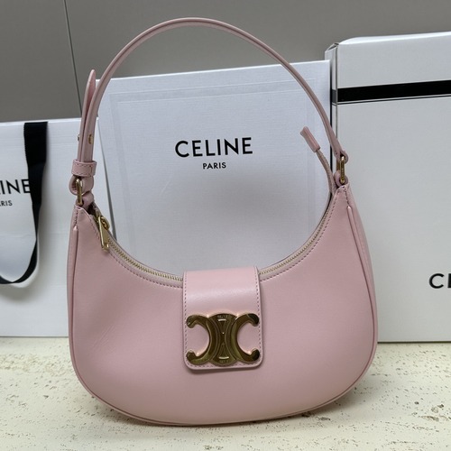 Celine 셀린느 AVA 아바 트리오페 캔버스 숄더백 브라운 골드 하드웨어