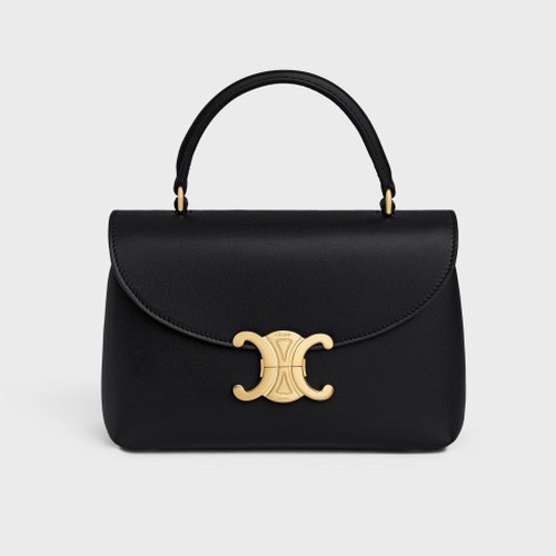 Celine 셀린느 Nino 트리오므프 탑핸들백 스무스 카프스킨 로즈 핑크 골드 하드웨어