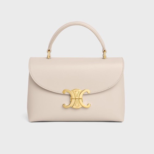 Celine 셀린느 Nino 트리오므프 탑핸들백 스무스 카프스킨 로즈 핑크 골드 하드웨어