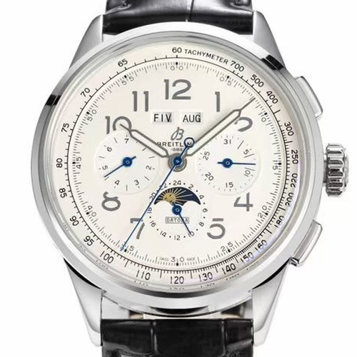  BREITLING Premier B25 Chronograph 42 브라이틀링 프리미어 B25 크로노그래프 42mm 실버화이트