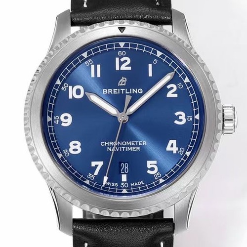 Breitling Aviator 8 Automatic 41mm Black Case / 브라이틀링 에비에이터 8 오토매틱 41mm 실버블루