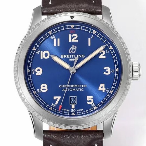 Breitling Aviator 8 Automatic 41mm Black Case / 브라이틀링 에비에이터 8 오토매틱 41mm 실버블루
