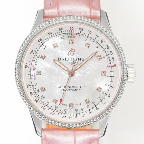 Breitling Navitimer Automatic 35mm Ladies 브라이틀링 내비타이머 오토매틱 35mm 여성용 화이트핑크