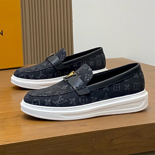 LOUIS VUITTON 루이비통 남성 모노그램 데님 로퍼 스니커즈