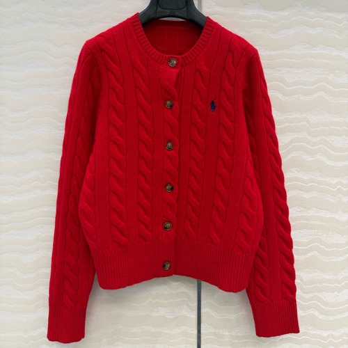 Ralph Lauren 케이블 니트 라운드 가디건