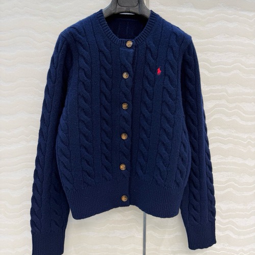 Ralph Lauren 케이블 니트 라운드 가디건