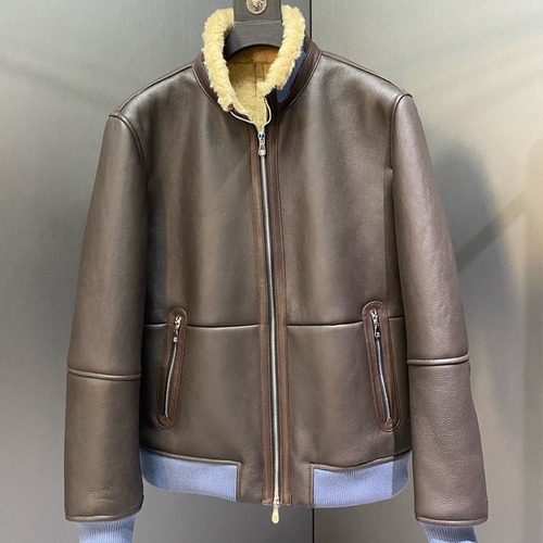 BrunelloCucinelli 브루넬로쿠치넬리 가죽 자켓