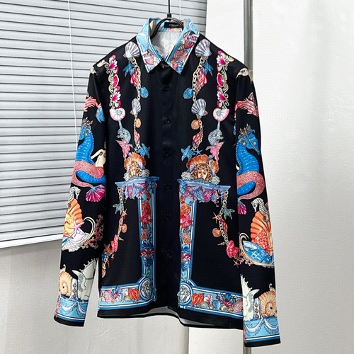 Versace 베르사체 Coral Theatre 인화 셔츠