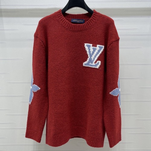 Louis Vuitton 루이비통 루이 비통 로고 자카드 핑크 울 니트