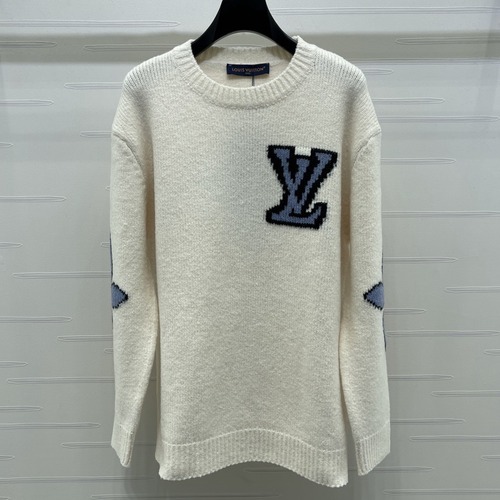 Louis Vuitton 루이비통 루이 비통 로고 자카드 핑크 울 니트