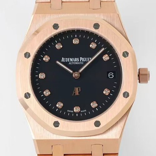 Audemars Piguet Royal Oak Extra-Thin 39mm Ref.15202 오데마 피게 로얄 오크 엑스트라 씬 39mm 브론즈골드베젤 블랙다이얼