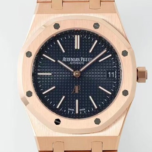 Audemars Piguet Royal Oak Extra-Thin 39mm Ref.15202 오데마 피게 로얄 오크 엑스트라 씬 39mm 브론즈골드베젤 블랙다이얼