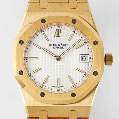 Audemars Piguet Royal Oak Extra-Thin 39mm Ref.15202 오데마 피게 로얄 오크 엑스트라 씬 39mm 골드베젤 화이트다이얼