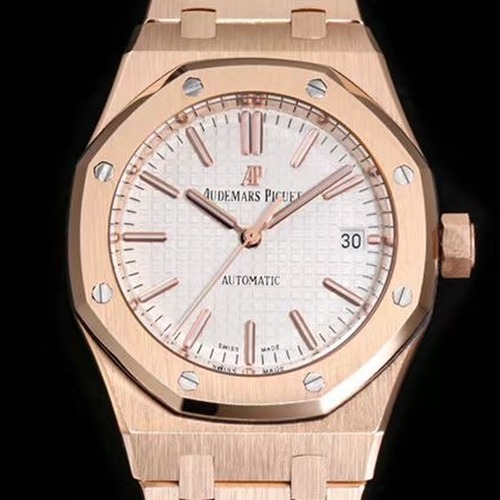 Audemars Piguet Royal Oak Selfwinding 37mm 15451ST 오데마 피게 로열 오크 여성용 셀프와인딩 37mm 15451 브론즈골드베젤 화이트다이얼
