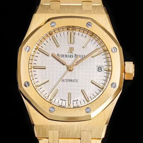 Audemars Piguet Royal Oak Selfwinding 37mm 15451ST 오데마 피게 로열 오크 여성용 셀프와인딩 37mm 15451 골드베젤 화이트다이얼