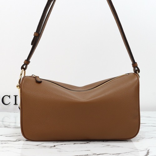 Gucci Half Horsebit Large Shoulder Bag 구찌 하프 홀스빗 라지 숄더백 브라운 31.5cm 