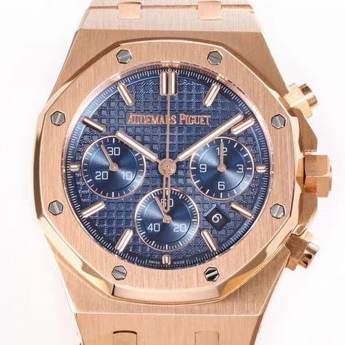 Audemars Piguet Royal Oak Chronograph 26240OR 오데마 피게 로열 오크 크로노그래프 26240 로즈골드 네이비다이얼