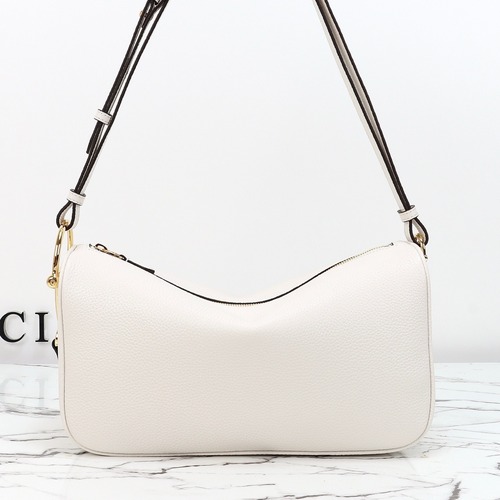 Gucci Half Horsebit Large Shoulder Bag 구찌 하프 홀스빗 라지 숄더백 화이트 31.5cm 