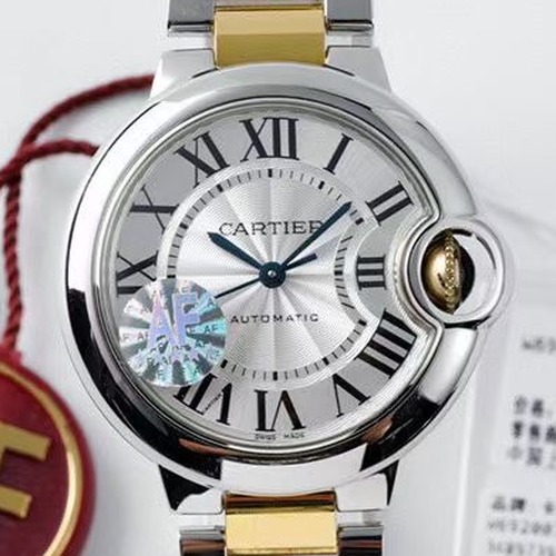 CARTIER Ballon Bleu 33mm 까르띠에 발롱블루 33mm 오토매틱 여성 시계 실버베젤