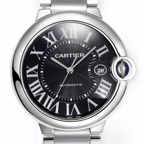 CARTIER Ballon Bleu 42mm QuickSwitch 까르띠에 발롱블루 42mm 오토매틱 퀵 릴리즈 시계 블랙다이얼
