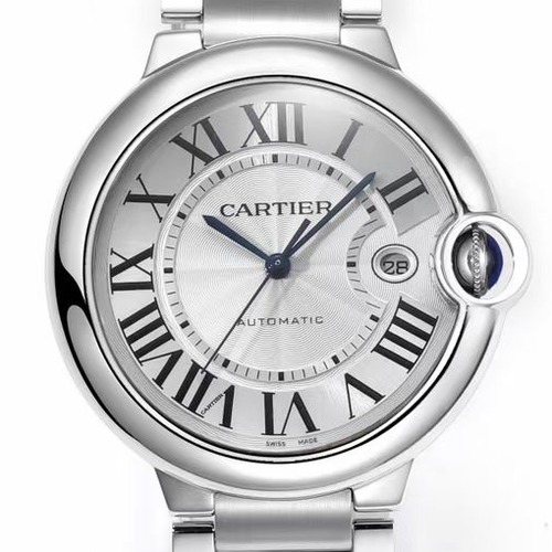 CARTIER Ballon Bleu 42mm QuickSwitch 까르띠에 발롱블루 42mm 오토매틱 퀵 릴리즈 시계 화이트다이얼