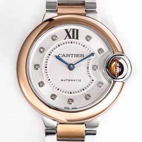 CARTIER Ballon Bleu 33mm Automatic Rose Gold 까르띠에 발롱 블루 33mm 오토매틱 로즈 골드 쥬얼인덱스