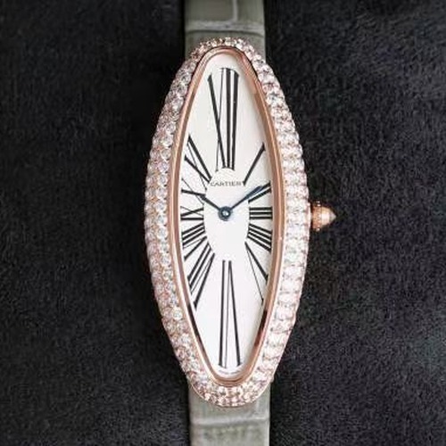 Cartier Baignoire Allongée Medium 47×21 Quartz 까르띠에 베누아 알롱제 미디엄 47×21 쿼츠 화이트다이얼