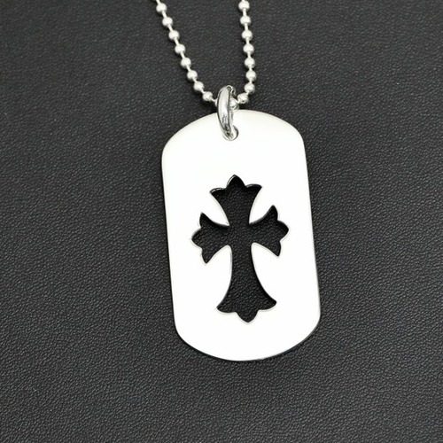 Chrome Hearts Cut-Out Cross Dog Tag Pendant 크롬하츠 컷아웃 크로스 도그태그 펜던트