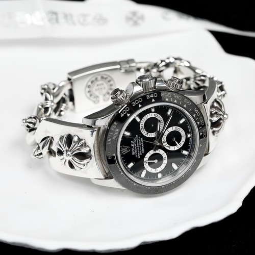 Chrome Hearts H073 Floral Link Bracelet 