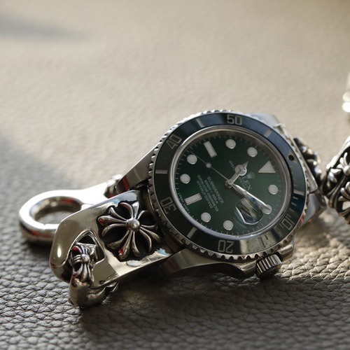 Chrome Hearts H045 Hook Floral Link Bracelet 크롬하츠 훅 플로럴 링크 브레이슬릿