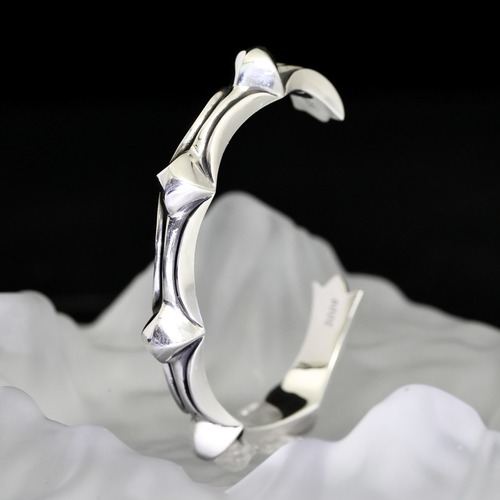 Chrome Hearts H072 Fishbone Open Cuff Bracelet 크롬하츠 피시본 오픈 커프 브레이슬릿