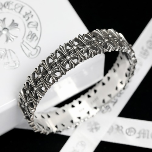 Chrome Hearts H019 Cross Cemetery Bangle Bracelet 크롬하츠 크로스 세메터리 뱅글 브레이슬릿