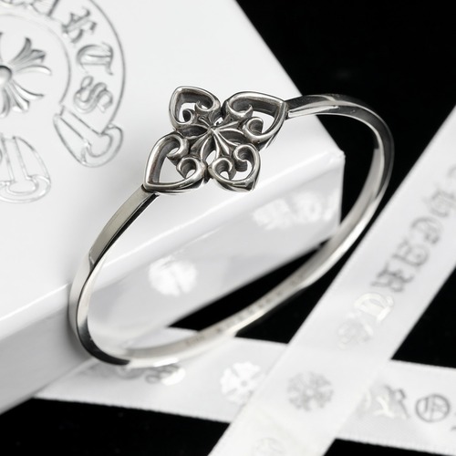 Chrome Hearts H048 Cross Open Bangle Bracelet 크롬하츠 크로스 오픈 뱅글 브레이슬릿