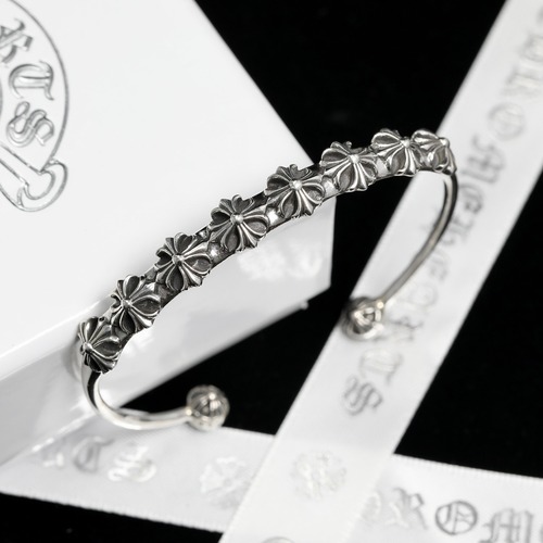 Chrome Hearts H042 Cross Open Cuff Bracelet 크롬하츠 크로스 오픈 커프 브레이슬릿
