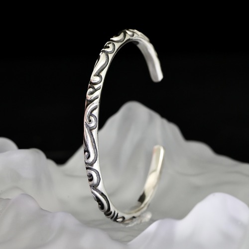 Chrome Hearts Floral Open Cuff Bracelet 크롬하츠 플로럴 오픈 커프 브레이슬릿