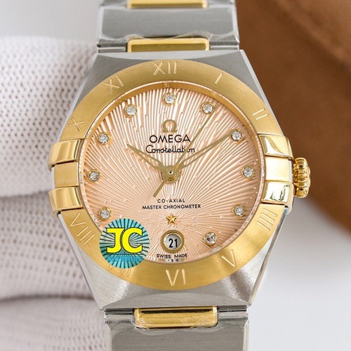 OMEGA Constellation 29mm Automatic 오메가 컨스텔레이션 29mm 오토매틱 여성용 시계 골드