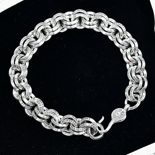 Chrome Hearts Double Round Link Bracelet 크롬하츠 더블 라운드 링크 브레이슬릿